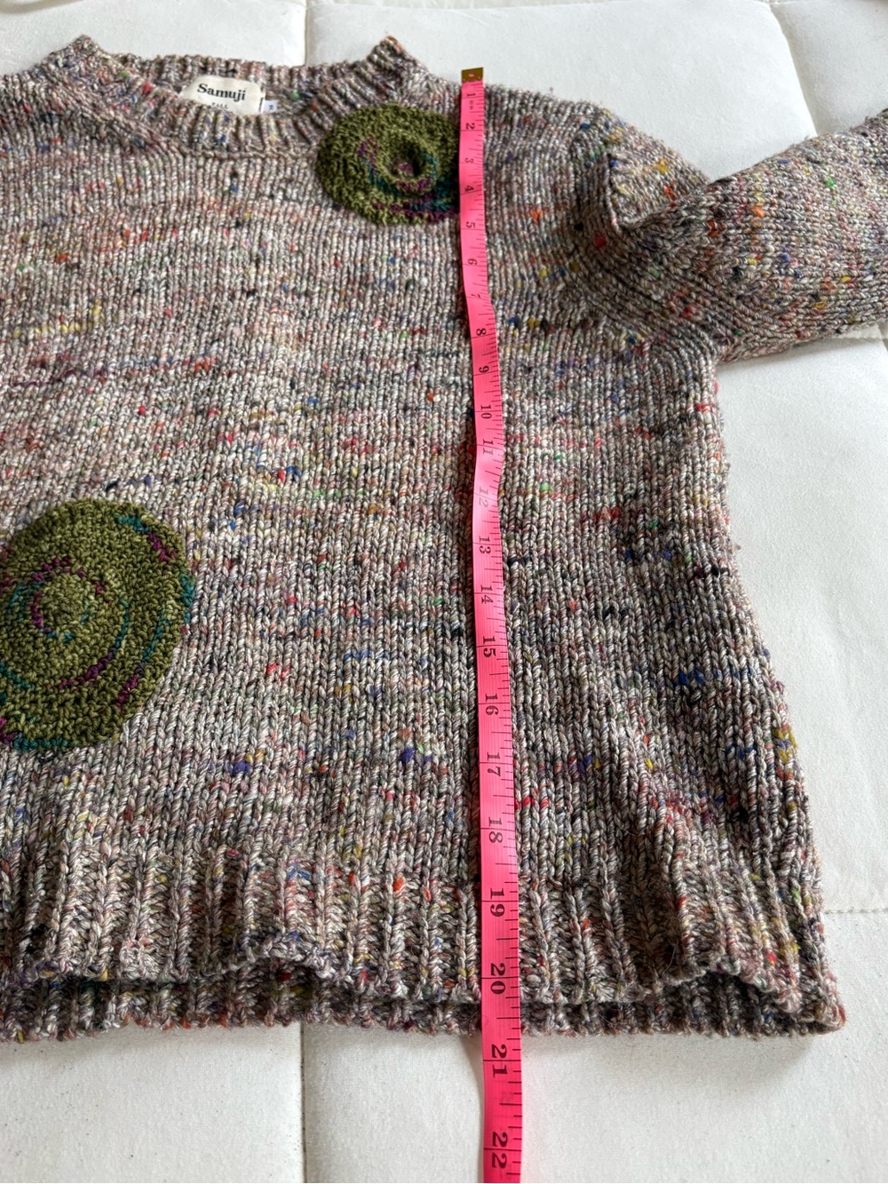 Samuji Wool/Silk Knit Sweater - Picture 6 of 8